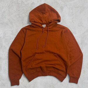 Russell-athletic Men's Orange and Brown Hoodie